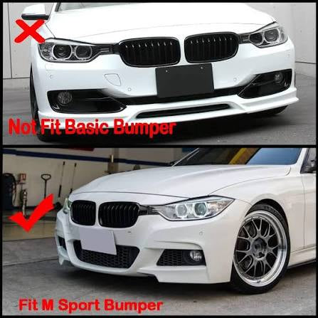 BMW F30 3-Piece M-Performance Front Lip (3 Series - M sport Bumper)