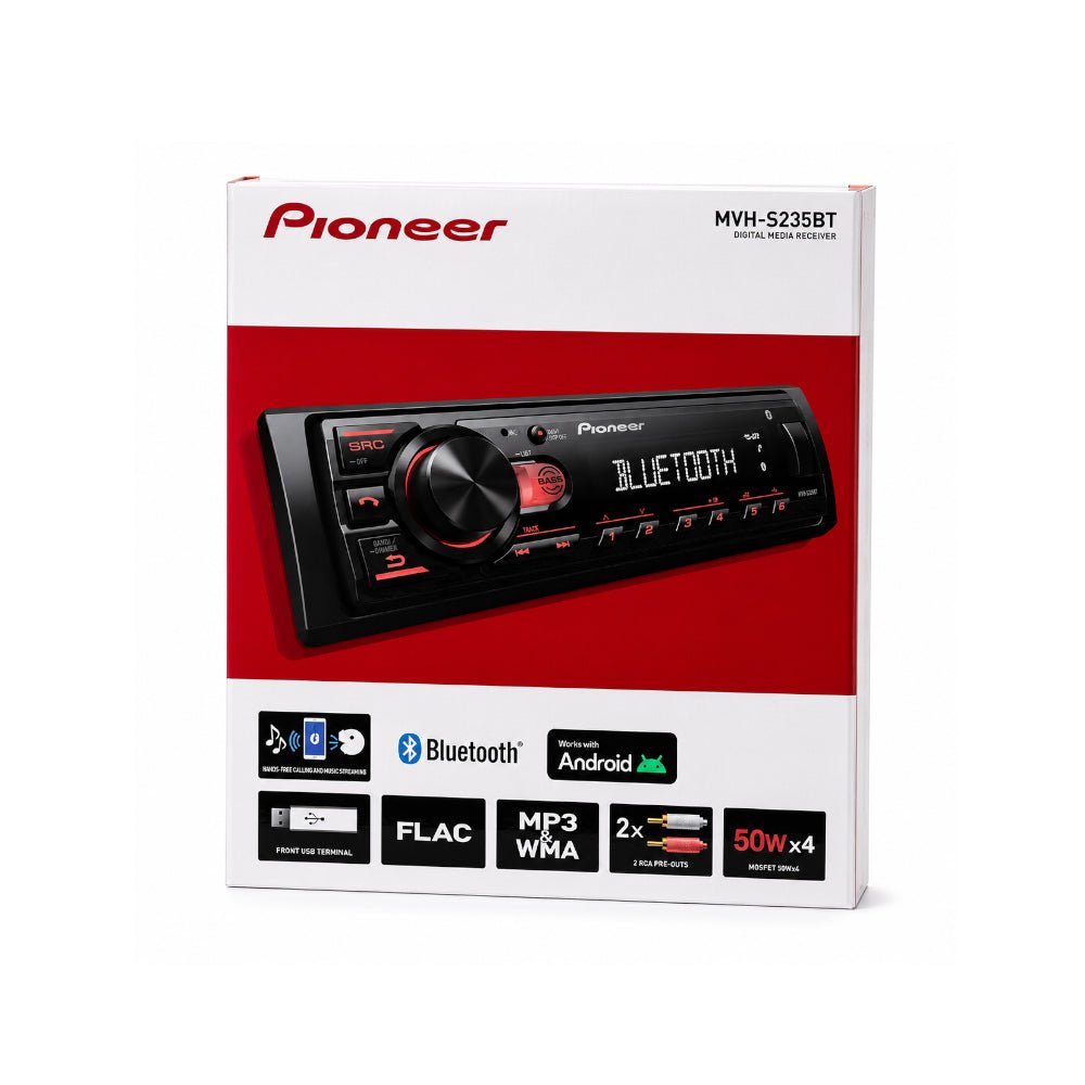 Pioneer Head Unit (Radio) MVH-S235BT Digital Media Receiver (Single DIN Deck)